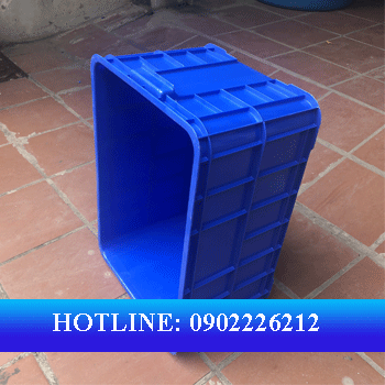 thùng nhựa Ha019. kích thước: 610x420x310 mm