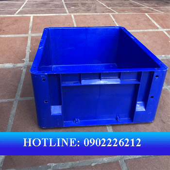 thùng nhựa ha001. màu xanh dương