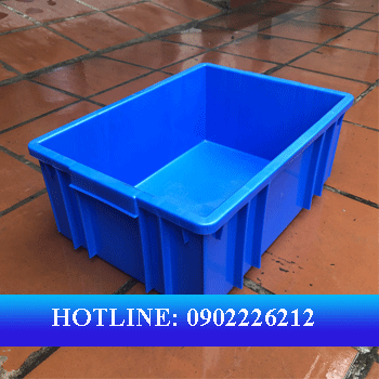 thùng nhựa đặc b3 màu xanh dương