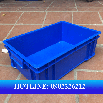 thùng nhựa đặc b4. màu xanh dương