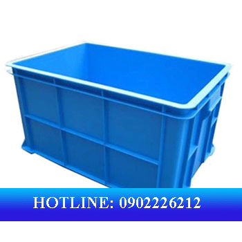 thùng nhựa đặc b5. màu xanh dương